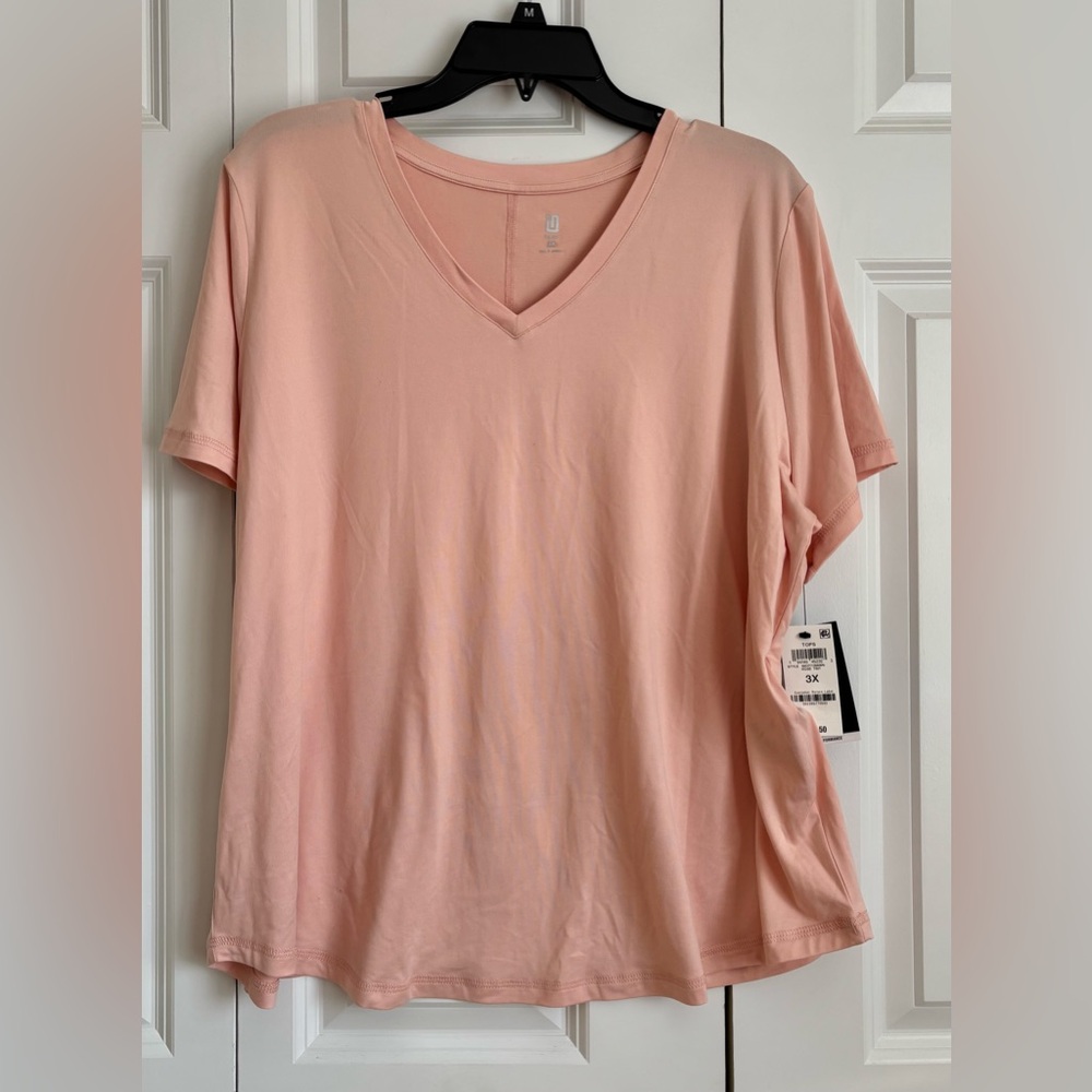 Women's V-Neck Pink Top